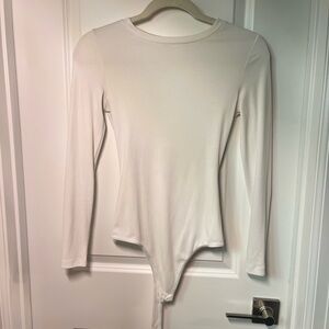 Elodie Classic White Long Sleeve Bodysuit